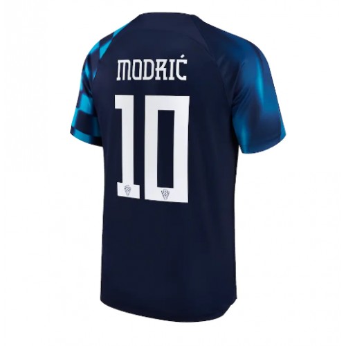 Echipament fotbal Croaţia Luka Modric #10 Tricou Deplasare Mondial 2022 maneca scurta